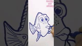 How to Draw Dory from Finding Nemo [upl. by Sherburn]