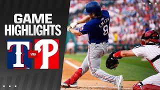 Rangers vs Phillies Game Highlights 52224  MLB Highlights [upl. by Asirrom]