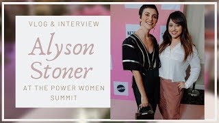 Alyson Stoner talks Missy Elliot Reunion  Vlog Power Women Summit [upl. by Aekal]