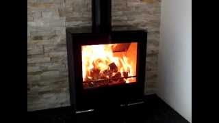 Stovax Riva Vision Medium multi fuel amp wood burner stove [upl. by Hainahpez]