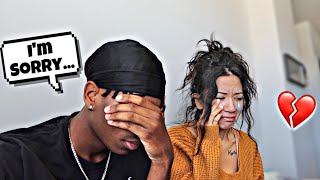 CHEATING PRANK ON MY GIRLFRIEND SHE CRIED [upl. by Ennovart]