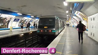 DenfertRochereau  Ligne 4  Métro de Paris  RATP MP89 [upl. by Godber]