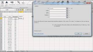 Browns linear exponential smoothing in Excel  Part 2 [upl. by Leummas]