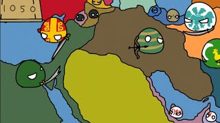 History of The Middle East Countryballs [upl. by Hoashis]