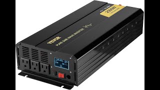 VEVOR Pure Sine Wave Inverter Review – Pros amp Cons  2500 Watt Power Inverter [upl. by Bartholomew]