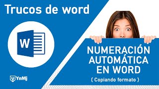 Numeración automática en Word  Copiar formato [upl. by Boswell666]