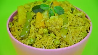 Quick Vegetable Biriyani l Sattvic Recipes [upl. by Notfilc]