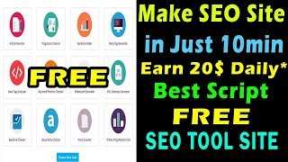 How to make SEO Tool Website I FREE I How to Stepup AtoZ SEO Tool Website I Hindi 2020 [upl. by Yniar]