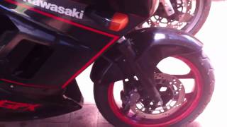 How to install brake pads on a motorcycle part 1 [upl. by Litnahc]