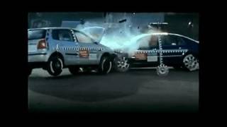 Crash test Volkswagen Polo vs Phaeton [upl. by Adnav501]