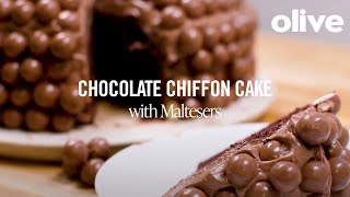 Chocolate Chiffon Cake with Maltesers  Recipe  Olive [upl. by Bridgid]