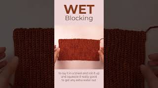 How to Wet Block Your Crochet Project  Yay For Yarn shorts [upl. by Lemert571]