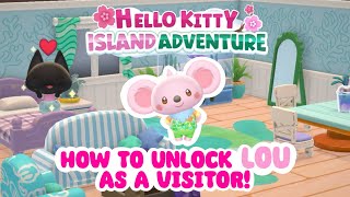 How to unlock LOU as a visitor ✨⚽️ Hello Kitty Island Adventure  Merry Meadow amp Wish Me Mell [upl. by Awram]