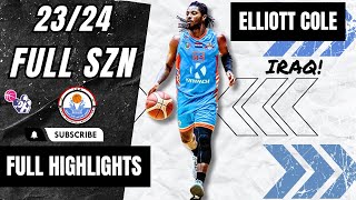 Elliott Cole Highlights 202324  Iraq Basketball Association IBA [upl. by Enitnatsnoc646]