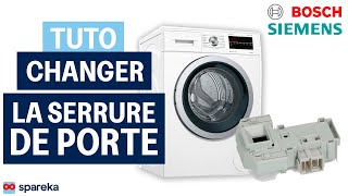 Comment changer la serrure de porte sur un lave linge BOSCH SIEMENS [upl. by Erreit462]