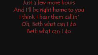 Beth Lyrics [upl. by Aneerol]