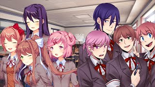 Girls VS Boys A DDLC Crossover Fan Mod [upl. by Sparhawk]