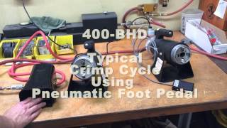 Pneumatic crimp tools Model 400BHD amp 400BEC [upl. by Nylsaj665]