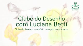 Clube do desenho  aula 34  cabeças ursos e lobos [upl. by Llehcear]