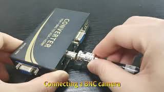 BNCVGA to HDMI Converter 1804 Effect Demonstration [upl. by Dixil]