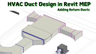 HVAC Duct Design in Revit MEPP2  hvac revit mep revitmep [upl. by Idnak]