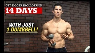 Bigger Wider Shoulders in 14 DAYS With 1 DUMBBELL [upl. by Judith]