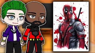 Suicide Squad React To Deadpool  Gacha react [upl. by Aihsenat380]