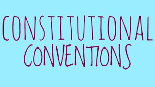 CONSTITUTIONAL CONVENTIONS llb 1st semester exam [upl. by Orravan82]