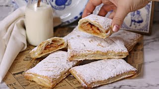 PERFEKTE APFELTASCHEN SELBER MACHEN MINI APFELSTRUDEL BLÄTTERTEIG REZEPTE SÜSS  BLÄTTERTEIG IDEEN [upl. by Jorry262]