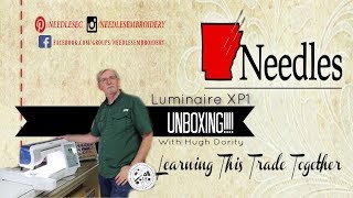 Brand NEW machine  Unboxing the Brother Luminaire XP1  Needles Embroidery [upl. by Redlac]