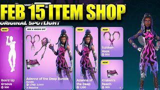 Fortnite Item Shop February 15 2024 New Adanna of the Deep Bundle More New Items Today [upl. by Yul753]