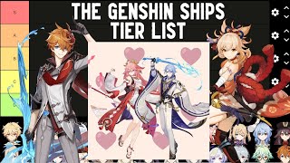 The Genshin Impact Character Ships Tier List [upl. by Claudette]