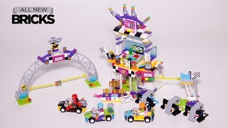 Lego Friends 41352 The Big Race Day Speed Build [upl. by Yrtua]