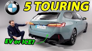 The allnew BMW 5 Series Touring G61 is now a Shooting Brake REVEAL REVIEW with i5 [upl. by Zile122]