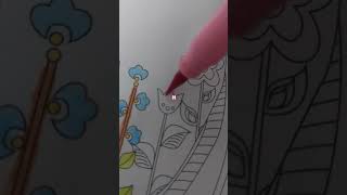 Art 15  colouring  colouringbook mushroom and flower colouring  short art mus [upl. by Alial]