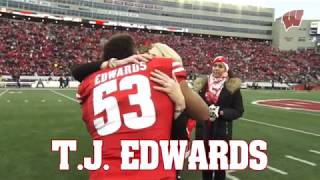 Wsiconsin LB TJ Edwards Career highlights  BloodSweatTears [upl. by Idet]