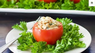 Homemade Tasty Food  Stuffed Tomatoes Recipe [upl. by Haonam]