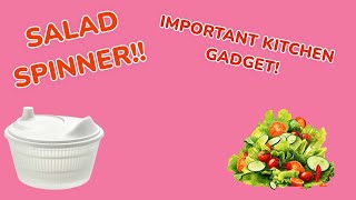 SALAD SPINNERMUST HAVE KITCHEN GADGET [upl. by Ecnerwaled]