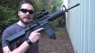 Airsoft M4A1 DAS GBLS maximum range test [upl. by Chessy792]