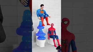 spiderman batmanvsironman superman batman funny superman marvel animation comedy [upl. by Sucul]