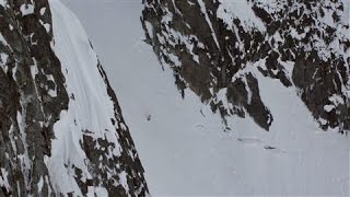 Pro Skier Falls 1000 Feet and Survives [upl. by Natiha]