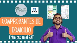 COMPROBANTE DE DOMICILIO TRÁMITES EN EL SAT [upl. by Namrac]