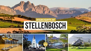 Highlights in Stellenbosch South Africa Things to do  Cape Winelands Südafrika [upl. by Lhamaj344]