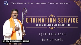 Ordination Service 2024  UBM Church Mumbai [upl. by Omor]