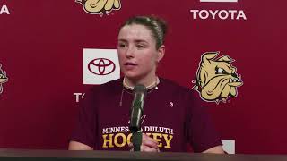 UMD Womens Hockey Weekly Press Conference  Oct 30 [upl. by Attemaj749]