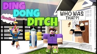 DING DONG DITCH IN ROBLOX  With Becky amp Zoe [upl. by Aubreir]