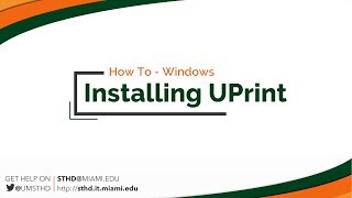 Install UPrint on a PC [upl. by Keele644]