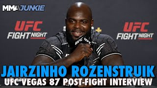 Jairzinho Rozenstruik Sees Derrick Lewis Tai Tuivasa or Serghei Spivac Next  UFC Fight Night 238 [upl. by Brita332]