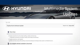 Multimedia System Updates  Bluelink®  Hyundai [upl. by Lordan]