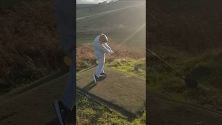 Nine year old Rory takes on Halifax Golf Clubs 17th hole from the Mens Tee [upl. by Arrim]